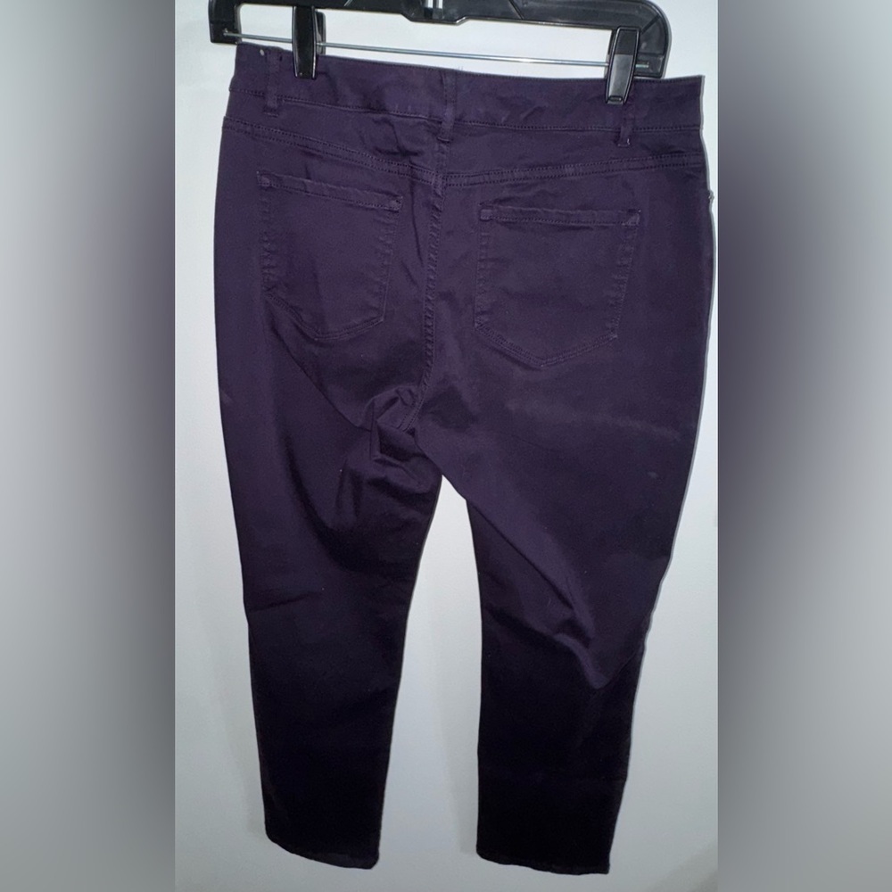 Cold Water Creek Dark Plum Skinny Pants - Picture 4 of 5